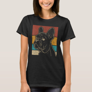 Hondeneigenaar  Dierenkleding Retro Franse Stier T-shirt