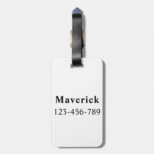 Hondenelement wilde Sticker Cartoon | Bagagelabel (Achterkant verticaal)