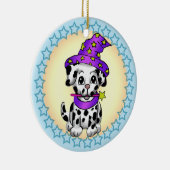 Hondenfee tovenaar keramisch ornament (Rechts)