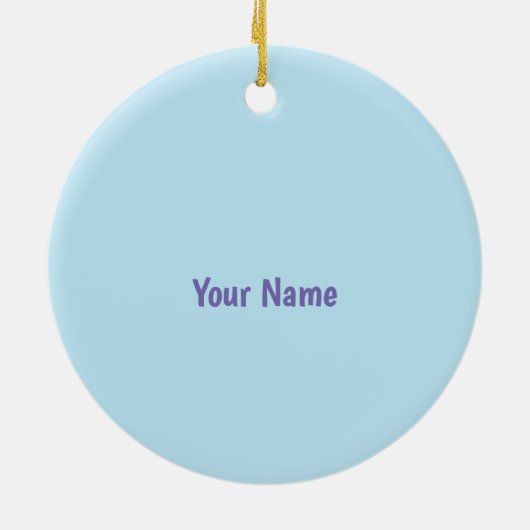 Hondenfee tovenaar keramisch ornament (Achterkant)