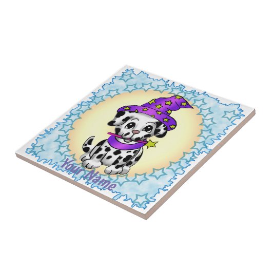 Hondenfee tovenaar tegeltje (Zijkant)