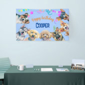 Hondenfeestje verjaardag spandoek (Beurs)