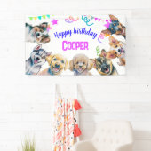 Hondenfeestje verjaardag spandoek (Insitu)