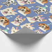 hondenfeestpatroon | Hondenliefhebbers Verjaardag Cadeaupapier (Hoek)