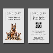 Hondenfokker Trainer Duitse Herder Puppy QR-code Visitekaartje