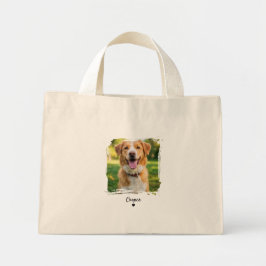 Hondenfoto boodschappentas op maat - Gepersonalise Mini Tote Bag