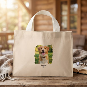 Hondenfoto boodschappentas op maat - Gepersonalise Mini Tote Bag