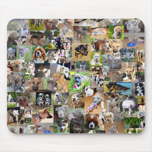 Hondenfoto Collage, Muismat (Voorkant)