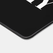 Hondenfoto Eenvoudig zwart Custom Bureaumat (Hoek)