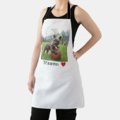 Hondenfoto en naam Vrouw Franse Bulldog Schort (Insitu)