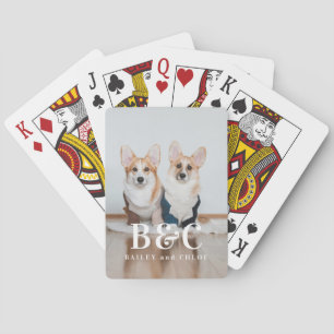Hondenfoto Huisdier Aandenken Pokerkaarten