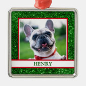 Hondenfoto metalen ornament (Voorkant)