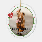 Hondenfoto Pet Memorial Sympathy Gift Ornament (Links)