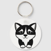 Hondenfoto schattige huisdier keepsake Sleutelhang Sleutelhanger (Voorkant)