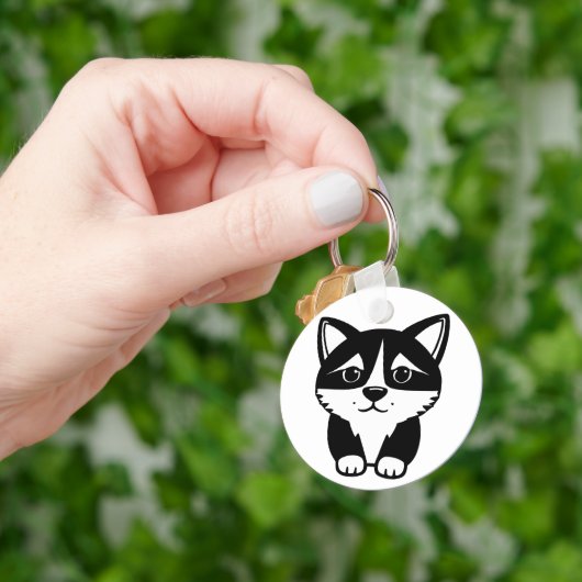 Hondenfoto schattige huisdier keepsake Sleutelhang Sleutelhanger (Hand)