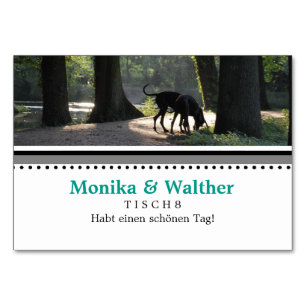 Hondenfoto tafelkaarten kaart