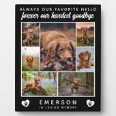 Hondenfotocollage Favoriet Hallo Moeilijkste Vaarw Fotoplaat (Voorkant)