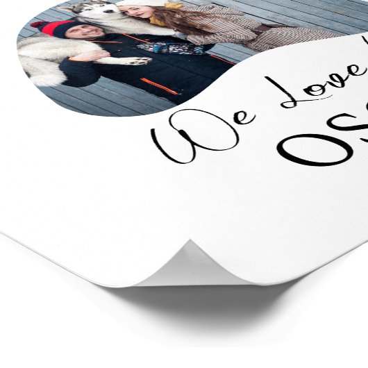 Hondenfotocollage Huisdierherdenking Persoonlijke  Poster (Hoek)