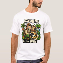 Hondenfotografie met eigenaar in het wild - Bosadv T-shirt