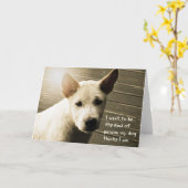 Hondenfotokaart - Bali Puppy Kaart (Gele Bloem)