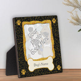 Hondenfotosjabloon Whimsical Keepsake Display Fotoplaat