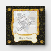 Hondenfotosjabloon Whimsical Keepsake Display Fotoplaat (Voorkant)