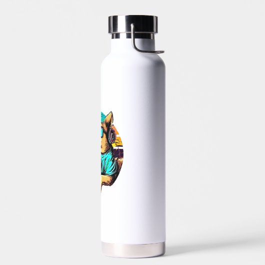 Hondengamer, retro ontwerp waterfles (Links)