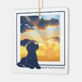 Hondengedenk Ceramic Ornament - Labrador (Links)