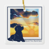 Hondengedenk Ceramic Ornament - Labrador (Voorkant)