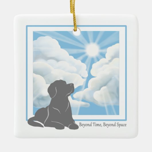 Hondengedenk Ceramic Ornament - Labrador (Voorkant)