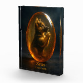 Hondengedenkfoto Blok - Duitse Herder (Rechts)