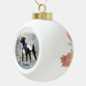 Hondengedenkteken Aangepaste Keramische Bal Orname Keramische Bal Ornament (Rechts)