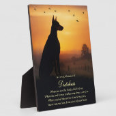 Hondengedenkteken Dobie Dobermann  Fotoplaat (Zijkant)