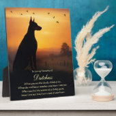 Hondengedenkteken Dobie Dobermann  Fotoplaat (Zijkant)