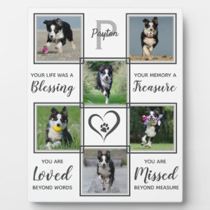 Hondengedenkteken - Geschenk bij het verlies van e Fotoplaat