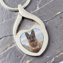 Hondengedenkwaardig Fototemplate Aangepaste Huisdi Sleutelhanger