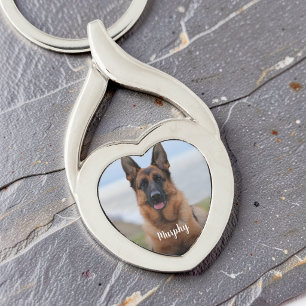 Hondengedenkwaardig Fototemplate Aangepaste Huisdi Sleutelhanger