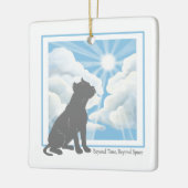 Hondengedenkwaardigheid keramische ornament - Pitt (Links)