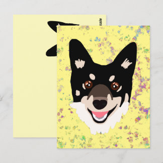 hondengeel briefkaart