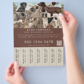 Hondengeleider Huisdier Zittend Dierenverzorging T Flyer (Hand)