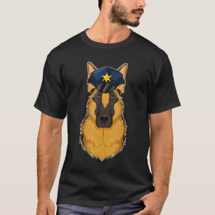 Hondengeleider I Politiehond I Politie Duitse Herd T-shirt