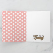 Hondengepersonaliseerde worsthond dachshond Valent Kaart (Binnen)