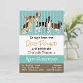 Hondengevangenis Thema, Escape Room Verjaardagsfee Kaart (Staand voorkant)