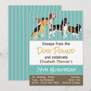 Hondengevangenis Thema, Escape Room Verjaardagsfee Kaart