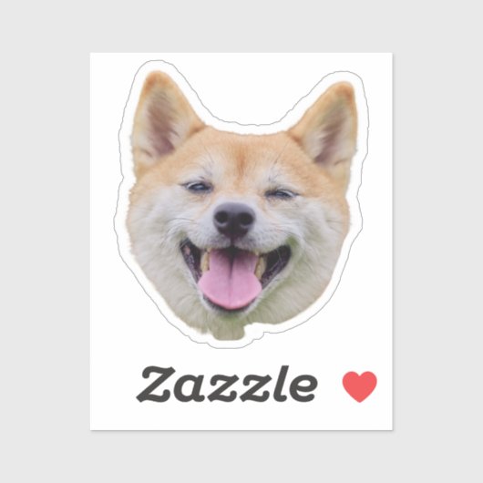 Hondengezicht Sticker, Hondenliefhebber geschenken Sticker (Vel)
