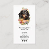  Hondengroomer Pet Dachshund Puppy Visitekaartje (Achterkant)