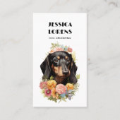  Hondengroomer Pet Dachshund Puppy Visitekaartje (Voorkant)