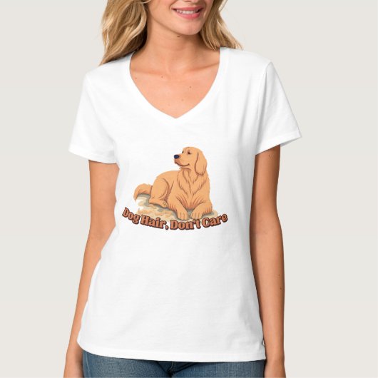 Hondenhaar? Geen probleem T-shirt (Voorkant)