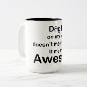 Hondenhaar Geweldige Mok (Voorkant links)