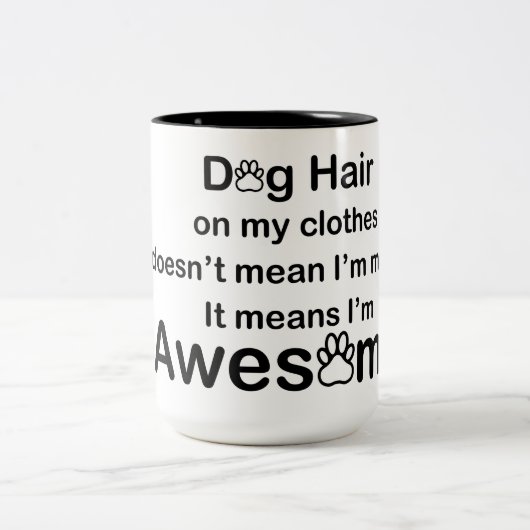 Hondenhaar Geweldige Mok (Center)